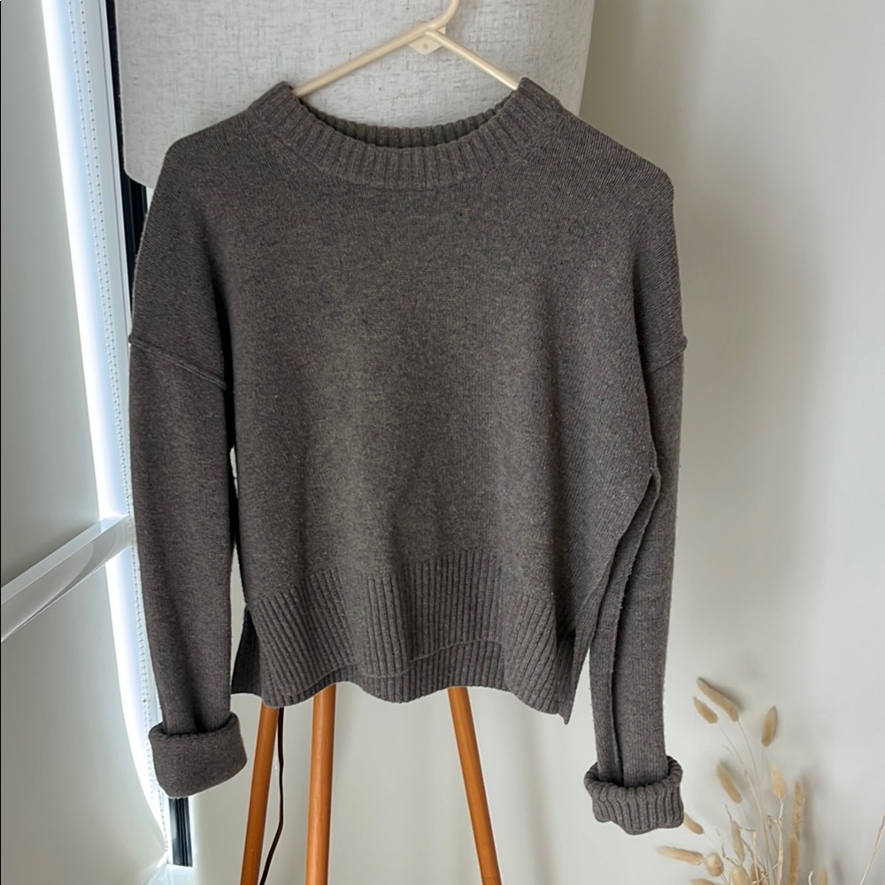 Arket Dark Gray Crewneck Sweater